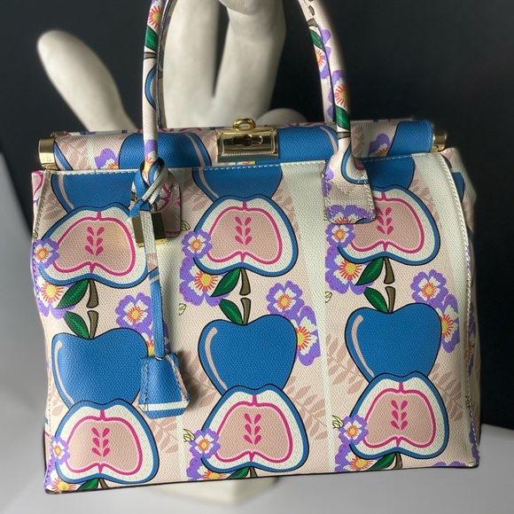 Top Handle Structured Leather Handbag - Picture 9 of 10